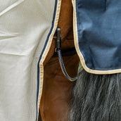 Velder Horsewear Premium Couverture Anti-Mouches Waterproof-Top Navy/Pearl Silver Velder Horsewear Premium Couverture Anti-Mouches Waterproof-Top Navy/Pearl Silver