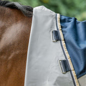 Velder Horsewear Premium Couverture Anti-Mouches Waterproof-Top Navy/Pearl Silver Velder Horsewear Premium Couverture Anti-Mouches Waterproof-Top Navy/Pearl Silver