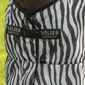 Velder Horsewear Couverture Anti-Mouches avec Couvre-cou Zebra Noir/Blanc Velder Horsewear Couverture Anti-Mouches avec Couvre-cou Zebra Noir/Blanc