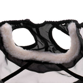 Agradi Horse Masque Anti-Mouches Fine Mesh avec Découpe D'oreille Noir Agradi Horse Masque Anti-Mouches Fine Mesh avec Découpe D'oreille Noir