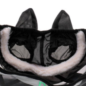 Agradi Horse Masque Anti-Mouches Fine Mesh avec Oreilles Noir Agradi Horse Masque Anti-Mouches Fine Mesh avec Oreilles Noir