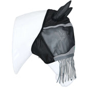 Agradi Horse Masque Anti-Mouches Fine Mesh avec Oreilles et Franges Noir Agradi Horse Masque Anti-Mouches Fine Mesh avec Oreilles et Franges Noir