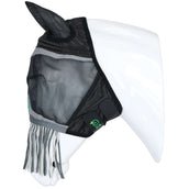 Agradi Horse Masque Anti-Mouches Fine Mesh avec Oreilles et Franges Noir Agradi Horse Masque Anti-Mouches Fine Mesh avec Oreilles et Franges Noir