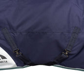 WeatherBeeta ComFiTec Plus Dynamic Turnout High Neck 100g Navy/Forest Green WeatherBeeta ComFiTec Plus Dynamic Turnout High Neck 100g Navy/Forest Green