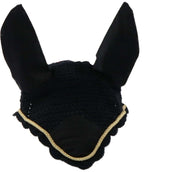 HKM Bonnet Anti-Mouches Noir/Or HKM Bonnet Anti-Mouches Noir/Or