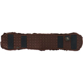 BR Housse de Sangle Dressage Sheepskin Préformée Marron BR Housse de Sangle Dressage Sheepskin Préformée Marron