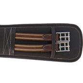 HORKA Sangle de Dressage Cuir Marron/Argent HORKA Sangle de Dressage Cuir Marron/Argent