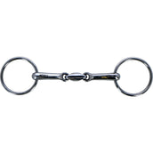 HORKA Mors de Filet Double Brisure 16mm Acier inoxydable HORKA Mors de Filet Double Brisure 16mm Acier inoxydable