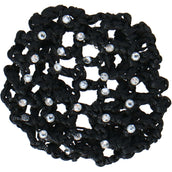 BR Filet à Cheveux avec Grandes Mailles et Pierres Diamant Noir BR Filet à Cheveux avec Grandes Mailles et Pierres Diamant Noir