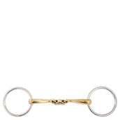 BR Mors de Filet Soft Contact Double Brisure Incurvé 14mm BR Mors de Filet Soft Contact Double Brisure Incurvé 14mm