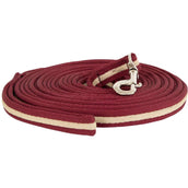 Premiere Longe Softgrip avec Mousqueton Bordeaux/Caramel Premiere Longe Softgrip avec Mousqueton Bordeaux/Caramel