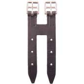 BR Allonge de Sangle Classique Cuir avec Boucles en Acier Inoxydable Noir BR Allonge de Sangle Classique Cuir avec Boucles en Acier Inoxydable Noir