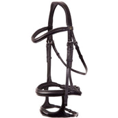 BR Bride Bath Double Combi Muserolle Noir/Argent BR Bride Bath Double Combi Muserolle Noir/Argent