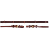 BR Rênes Linge 19mm Boucles Rondes Tobacco/gold BR Rênes Linge 19mm Boucles Rondes Tobacco/gold