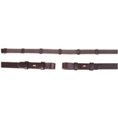 BR Rênes Linge 19mm Antidérapant Fermeture E Marron/or BR Rênes Linge 19mm Antidérapant Fermeture E Marron/or