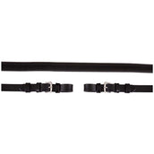 Premiere Rênes Caoutchouc 16mm avec Fermeture Boucle Noir Premiere Rênes Caoutchouc 16mm avec Fermeture Boucle Noir