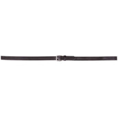 BR Rênes de Dressage Cuir/Caoutchouc Arrêts 16mm Noir BR Rênes de Dressage Cuir/Caoutchouc Arrêts 16mm Noir
