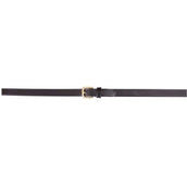BR Rênes de Dressage Cuir/Caoutchouc Arrêts 16mm Noir/Or BR Rênes de Dressage Cuir/Caoutchouc Arrêts 16mm Noir/Or