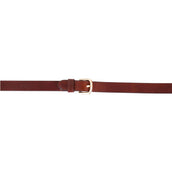BR Rênes de Dressage Cuir/Caoutchouc Arrêts 16mm Tobacco/gold BR Rênes de Dressage Cuir/Caoutchouc Arrêts 16mm Tobacco/gold