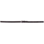 BR Rênes de Dressage Cuir/Caoutchouc 16mm Blind Noir/Argent BR Rênes de Dressage Cuir/Caoutchouc 16mm Blind Noir/Argent