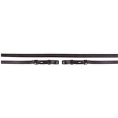 BR Rênes de Dressage Cuir Fermé 13mm Blind Noir BR Rênes de Dressage Cuir Fermé 13mm Blind Noir