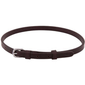 BR Lanière pour Muserolle avec Boucle Ronde Marron/Argent BR Lanière pour Muserolle avec Boucle Ronde Marron/Argent