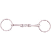 BR Mors de Filet Massif 13mm Double Brisure Acier Inoxydable BR Mors de Filet Massif 13mm Double Brisure Acier Inoxydable