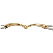 BR Mors de Filet Soft Contact Mors à Anneaux Courbé 10mm BR Mors de Filet Soft Contact Mors à Anneaux Courbé 10mm