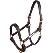 Premiere Licol Cuir Fourré Double Réglable Marron Premiere Licol Cuir Fourré Double Réglable Marron