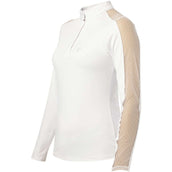 EQUITHÈME T-shirt de Concours Pekin Longues Manches Blanc EQUITHÈME T-shirt de Concours Pekin Longues Manches Blanc