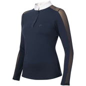 EQUITHÈME T-shirt de Concours Pekin Longues Manches Marine Bleu EQUITHÈME T-shirt de Concours Pekin Longues Manches Marine Bleu