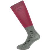 EQUITHÈME Chaussettes d'Équitation Compet Bordeaux/Gris Clair EQUITHÈME Chaussettes d'Équitation Compet Bordeaux/Gris Clair