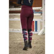 EQUITHÈME Legging d'Équitation Lyly Pull-On Rouge foncé EQUITHÈME Legging d'Équitation Lyly Pull-On Rouge foncé