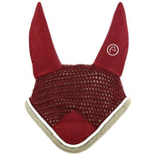 EQUITHÈME Bonnet Anti-Mouches Polyfun Bordeaux/Taupe EQUITHÈME Bonnet Anti-Mouches Polyfun Bordeaux/Taupe