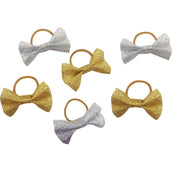 EQUITHÈME Petits Nœuds Ruban pour Tresses Paillettes Or EQUITHÈME Petits Nœuds Ruban pour Tresses Paillettes Or