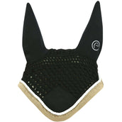 EQUITHÈME Bonnet Anti-Mouches Polyfun Noir/Taupe EQUITHÈME Bonnet Anti-Mouches Polyfun Noir/Taupe