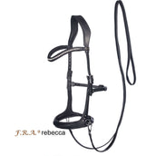F.R.A. Bridon sans Mors Rebecca Side Pull Rênes en Cuir Souple Noir F.R.A. Bridon sans Mors Rebecca Side Pull Rênes en Cuir Souple Noir