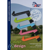 Harry's Horse Cure-Pied et Brosse à Sabots Tête de Cheval Noir Harry's Horse Cure-Pied et Brosse à Sabots Tête de Cheval Noir