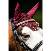 HB Bonnet Anti-Mouches met Trydac Swarovski steentjes Bordeaux HB Bonnet Anti-Mouches met Trydac Swarovski steentjes Bordeaux