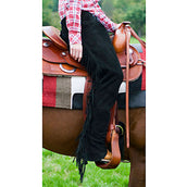HKM Chaps de Concours avec Franges Noir HKM Chaps de Concours avec Franges Noir