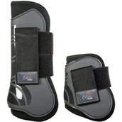 HKM Protèges-Tendons & Protèges-Boulets Gris/Noir HKM Protèges-Tendons & Protèges-Boulets Gris/Noir