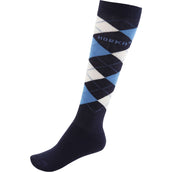HORKA Chaussettes d'Équitation Carreau Marin Foncé HORKA Chaussettes d'Équitation Carreau Marin Foncé