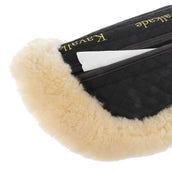 Kavalkade Tapis Sous-Selle avec Peau d'Agneau et Inserts Noir/Beige Kavalkade Tapis Sous-Selle avec Peau d'Agneau et Inserts Noir/Beige