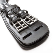 Kavalkade Sangle de Dressage Casper Oiled Leather avec Élastique Noir Kavalkade Sangle de Dressage Casper Oiled Leather avec Élastique Noir