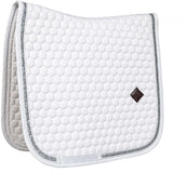 Kentucky Horsewear Tapis de Selle Glitter Dressage Blanc/Argent Kentucky Horsewear Tapis de Selle Glitter Dressage Blanc/Argent