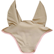 Kentucky Horsewear Bonnet Anti-Mouches Wellington Softshell Beige/Vieux Rose Kentucky Horsewear Bonnet Anti-Mouches Wellington Softshell Beige/Vieux Rose
