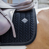 Kentucky Tapis de Selle velours Pearls de Saut Noir Kentucky Tapis de Selle velours Pearls de Saut Noir