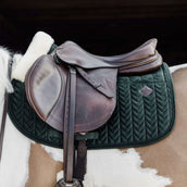 Kentucky Tapis de Selle Skin Friendly velours de Saut Pine Green Kentucky Tapis de Selle Skin Friendly velours de Saut Pine Green