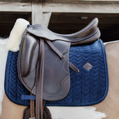 Kentucky Tapis de Selle Skin Friendly velours Dressage Marin Kentucky Tapis de Selle Skin Friendly velours Dressage Marin