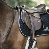 Kentucky Tapis de Selle De Saut Fishbone Leather Noir Kentucky Tapis de Selle De Saut Fishbone Leather Noir
